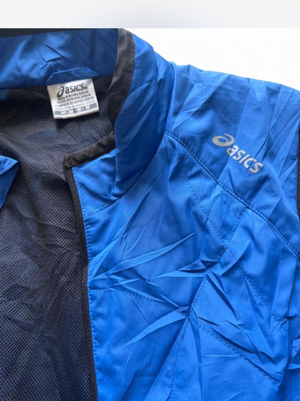 ASICS Blue Men’s Running Vest with Mesh Lining - Picture 2 of 4